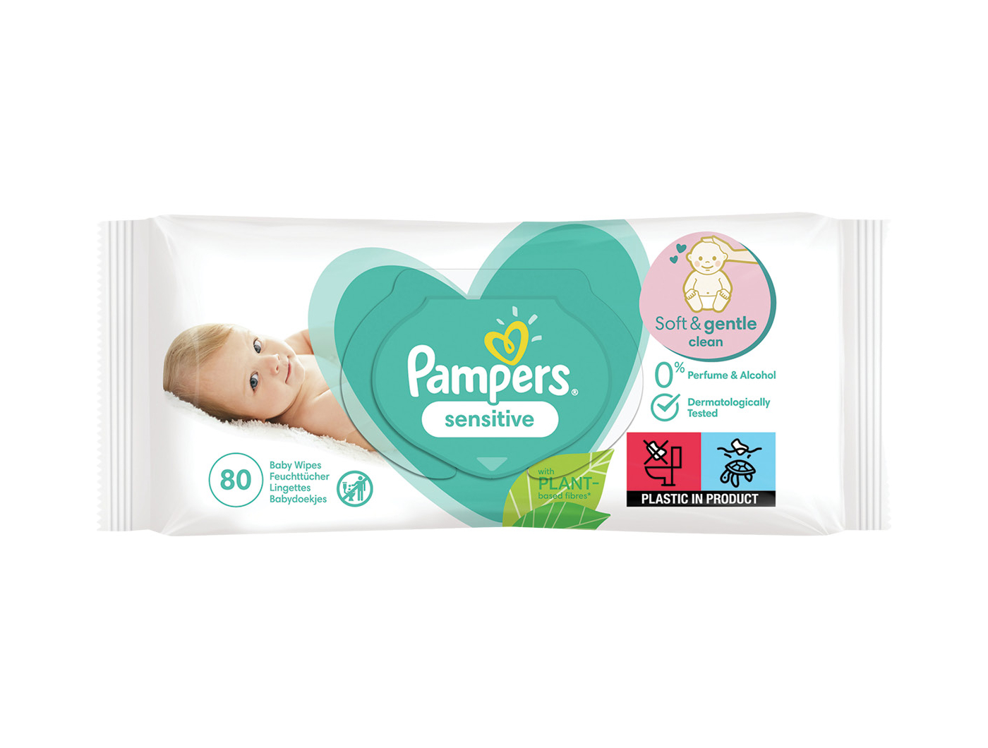 Pampers Sensitive Dječje vlažne maramice 80 kom