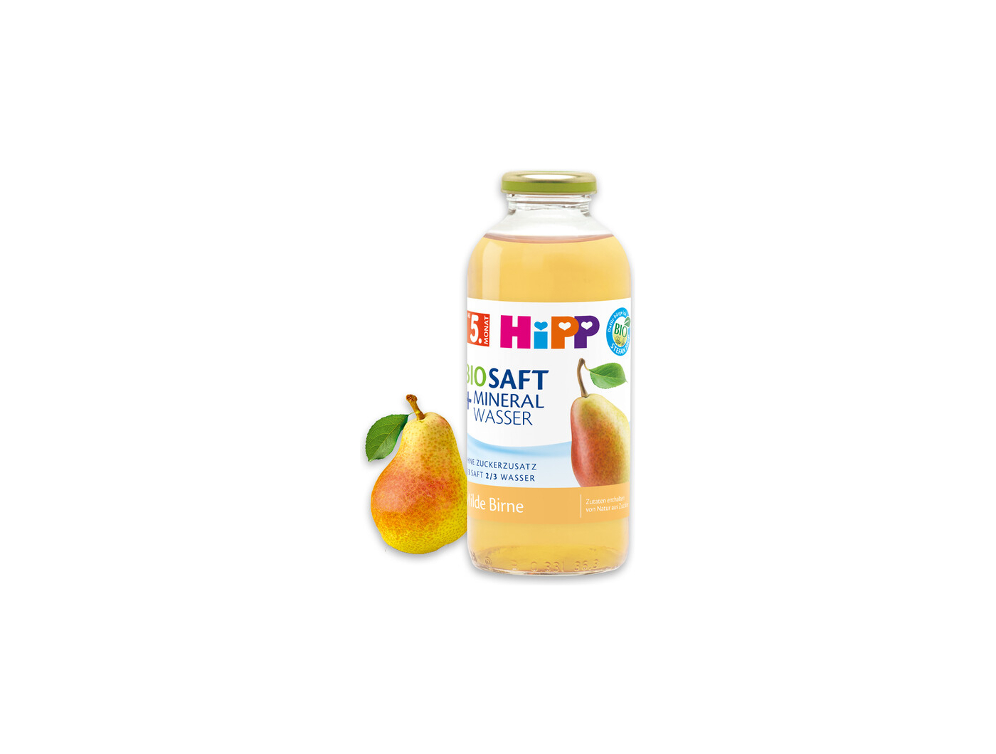 Hipp napitak od prirodne negazirane mineralne vode sa sokom od kruške i breskve 500 ml