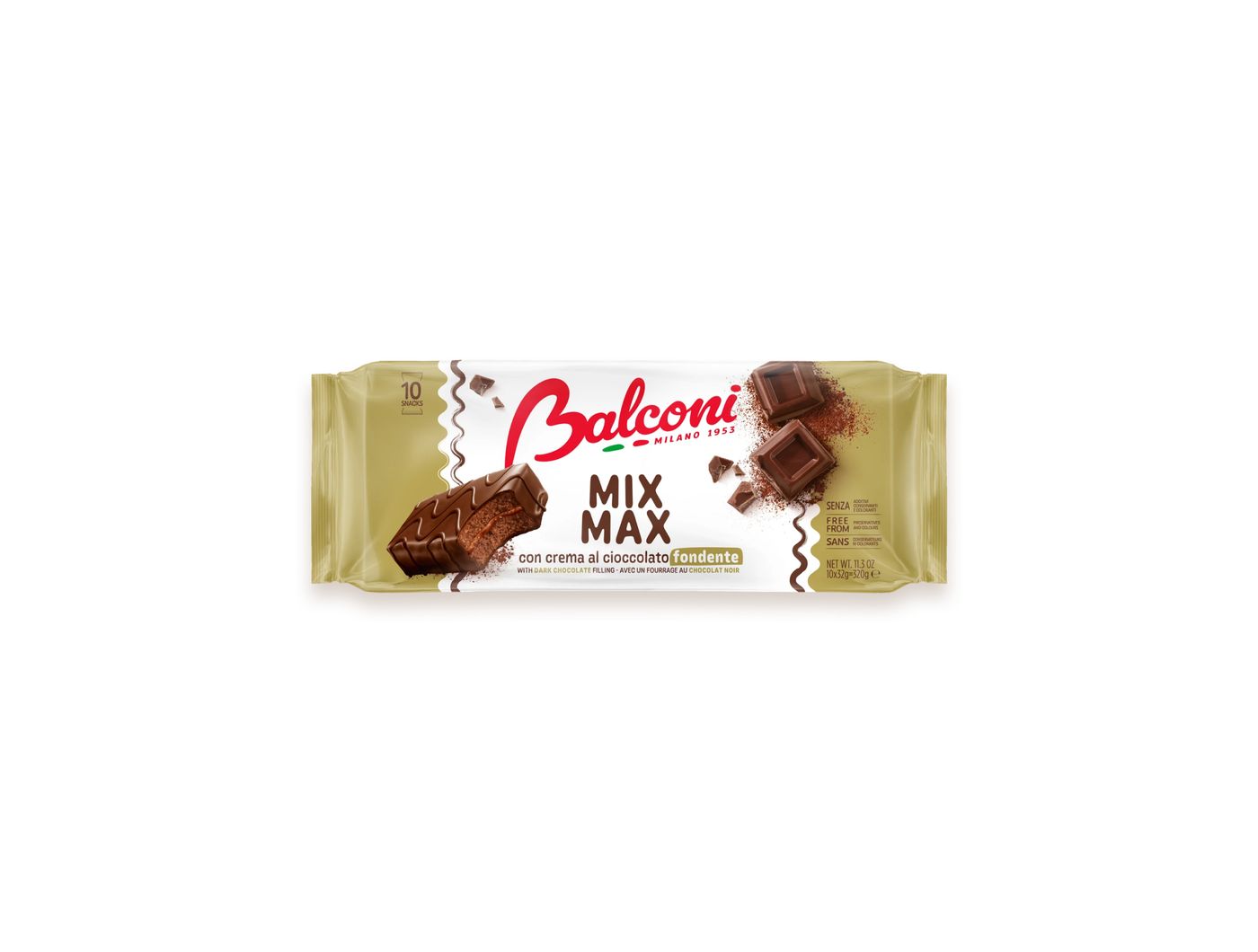 Balconi biskvit Mix Max tamna čokolada 320 g