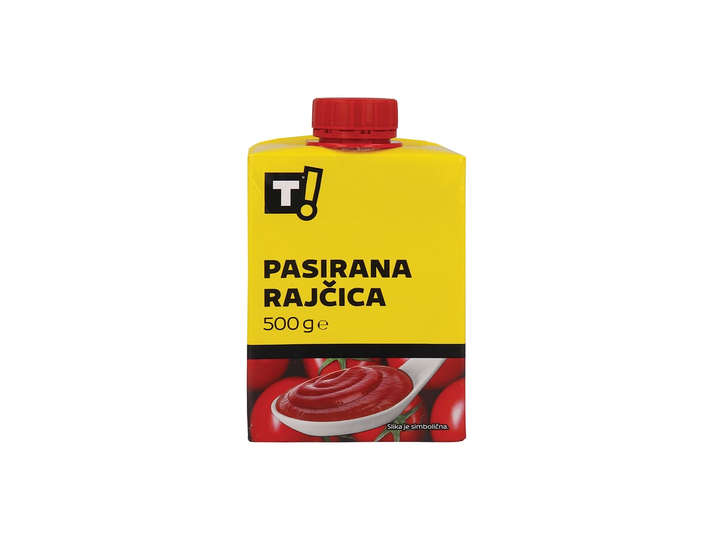 T! pasirana rajčica s čepom 500 g
