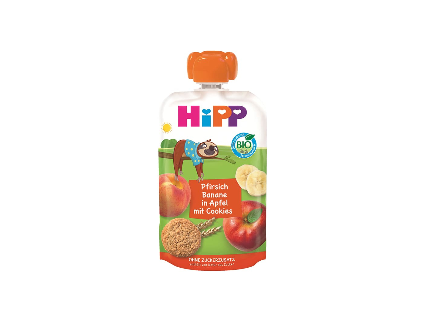 Hipp Hippis voćni pire beskva, banana, jabuka i keks 100g