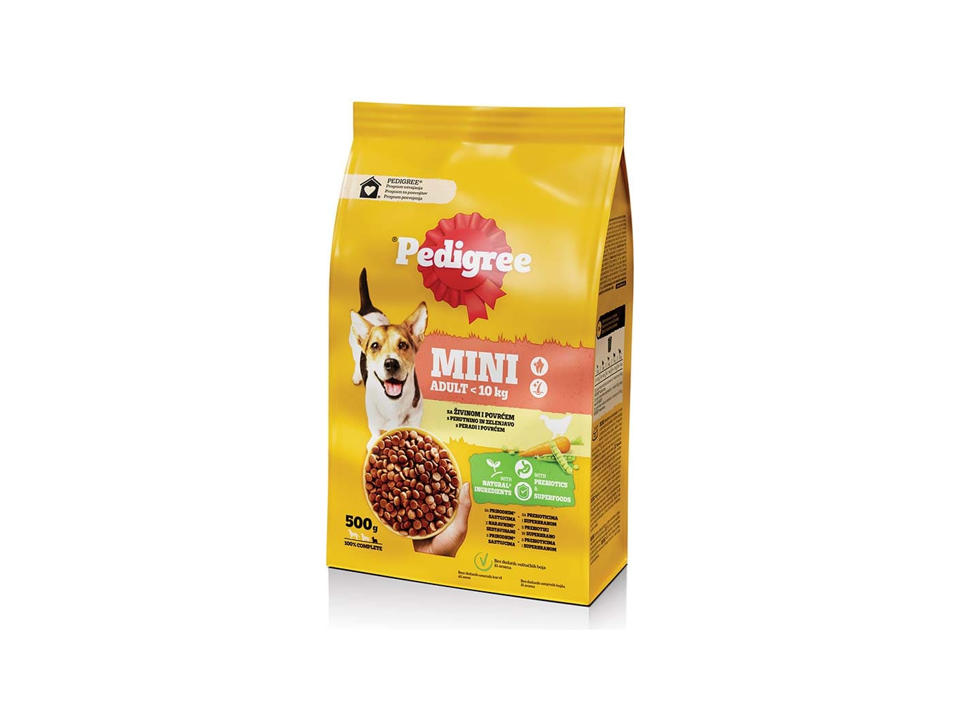 Pedigree Mini hrana za pse perad i povrće 500 g