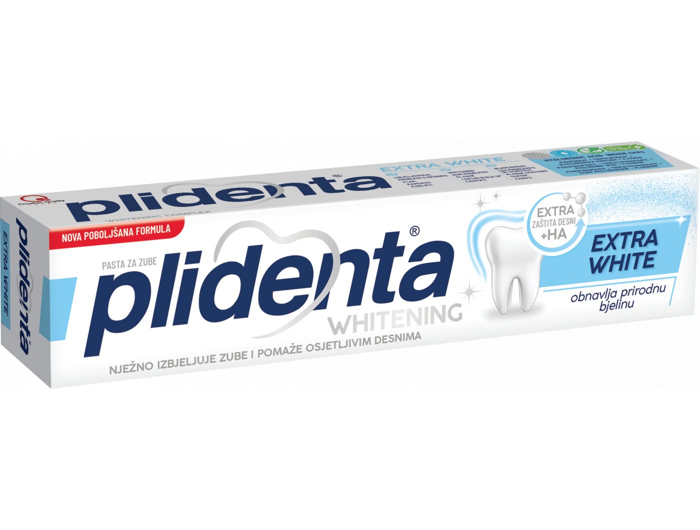 Plidenta pasta za zube extra white 75 ml