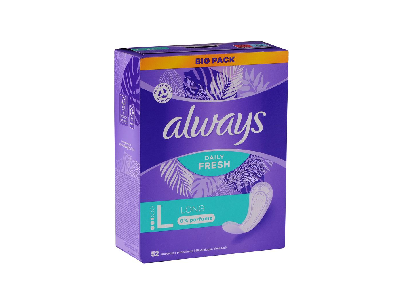 Always dnevni higijenski ulošci Long 52/1