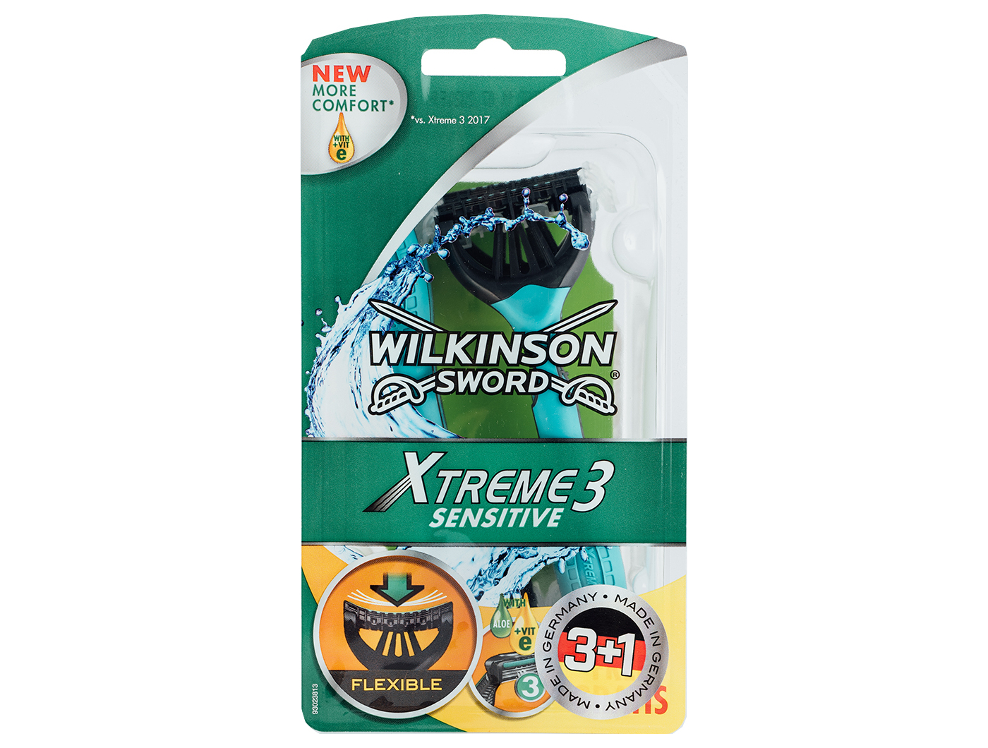 Wilkinson jednokratni brijač Sword Xtreme3 3 KOM + GRATIS 1 KOM