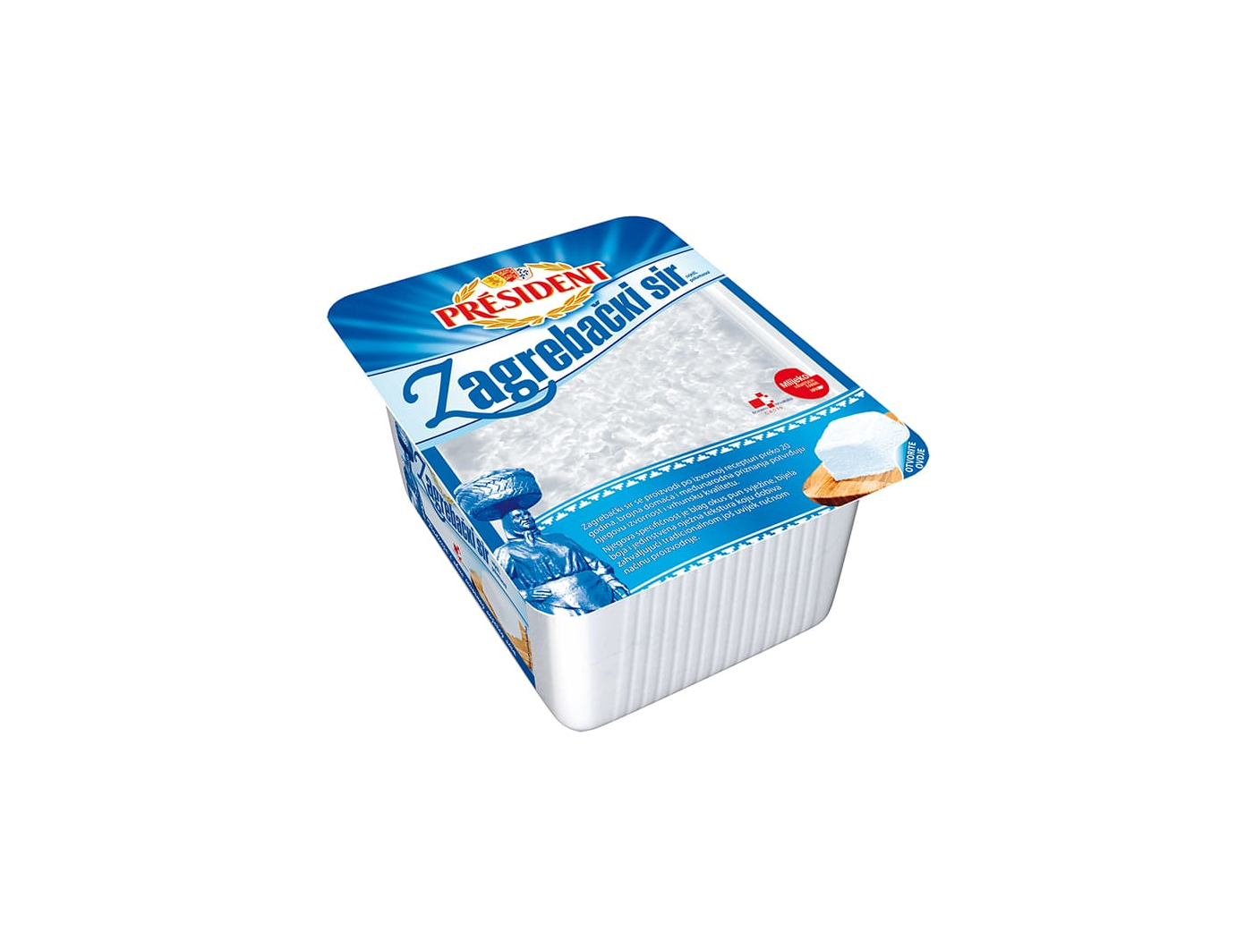 President sir svježi Zagrebački 375 g