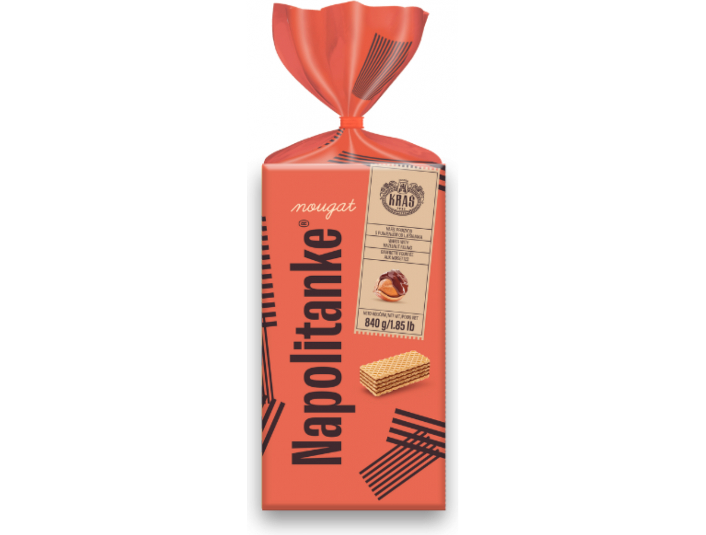 Kraš napolitanke nougat 840 g