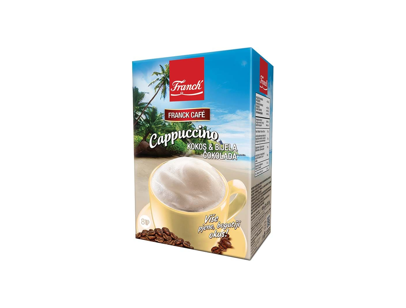 Franck Cappuccino kokos bijela čokolada 148 g
