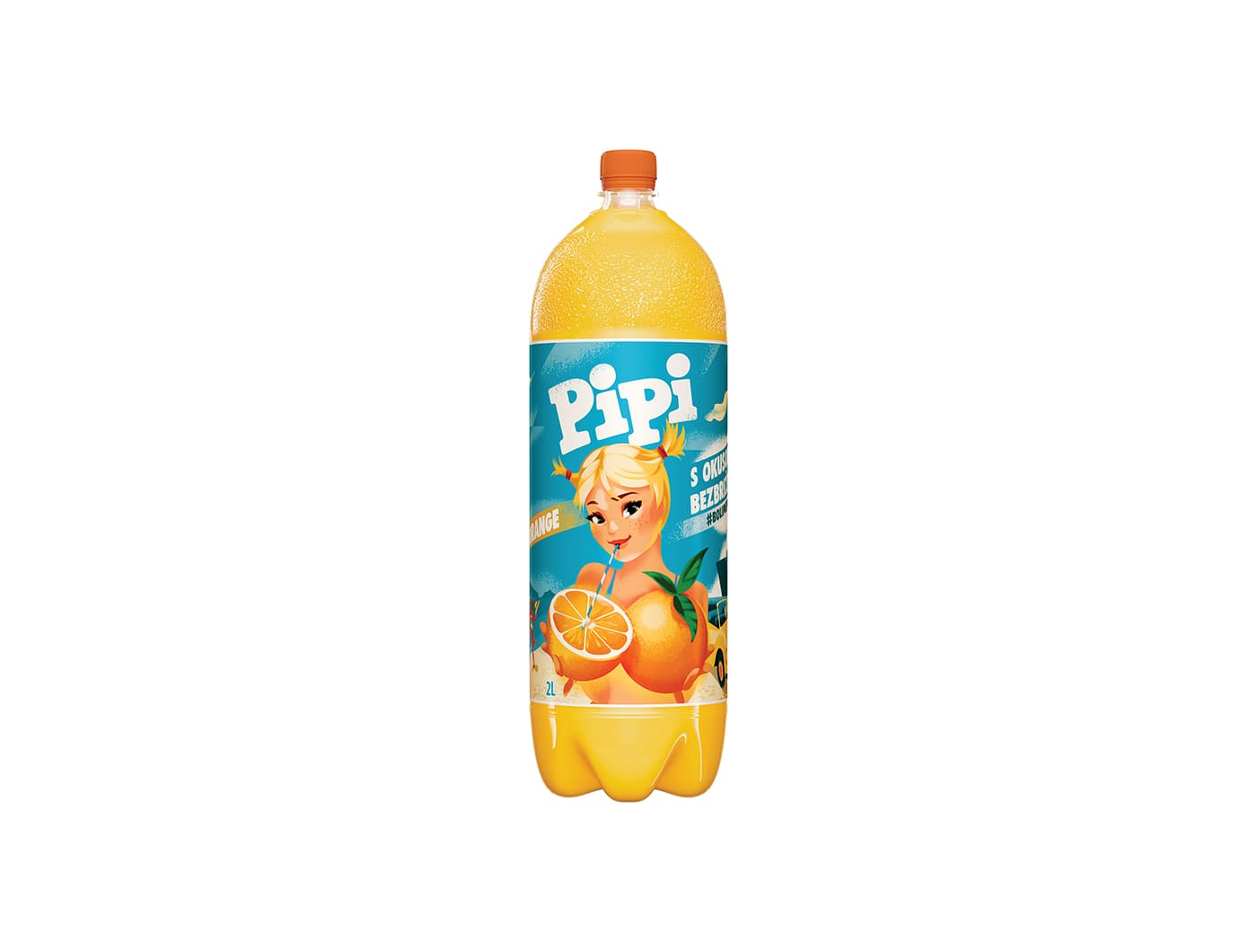 Pipi gazirano piće naranča 2 L