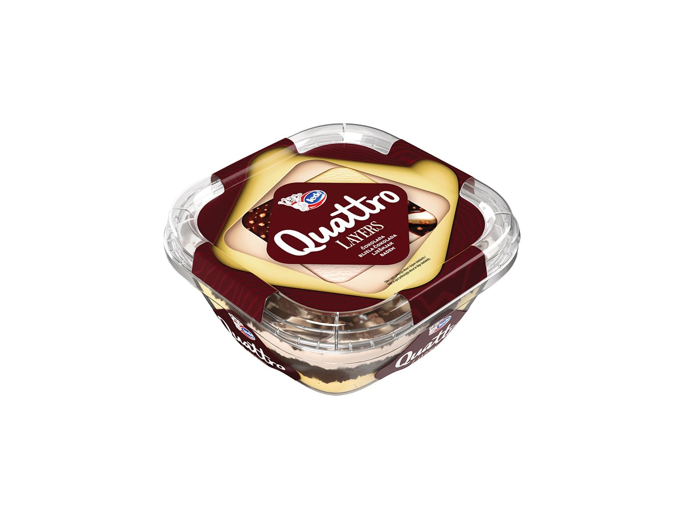Ledo Quattro sladoled Layers Choco 800 ml
