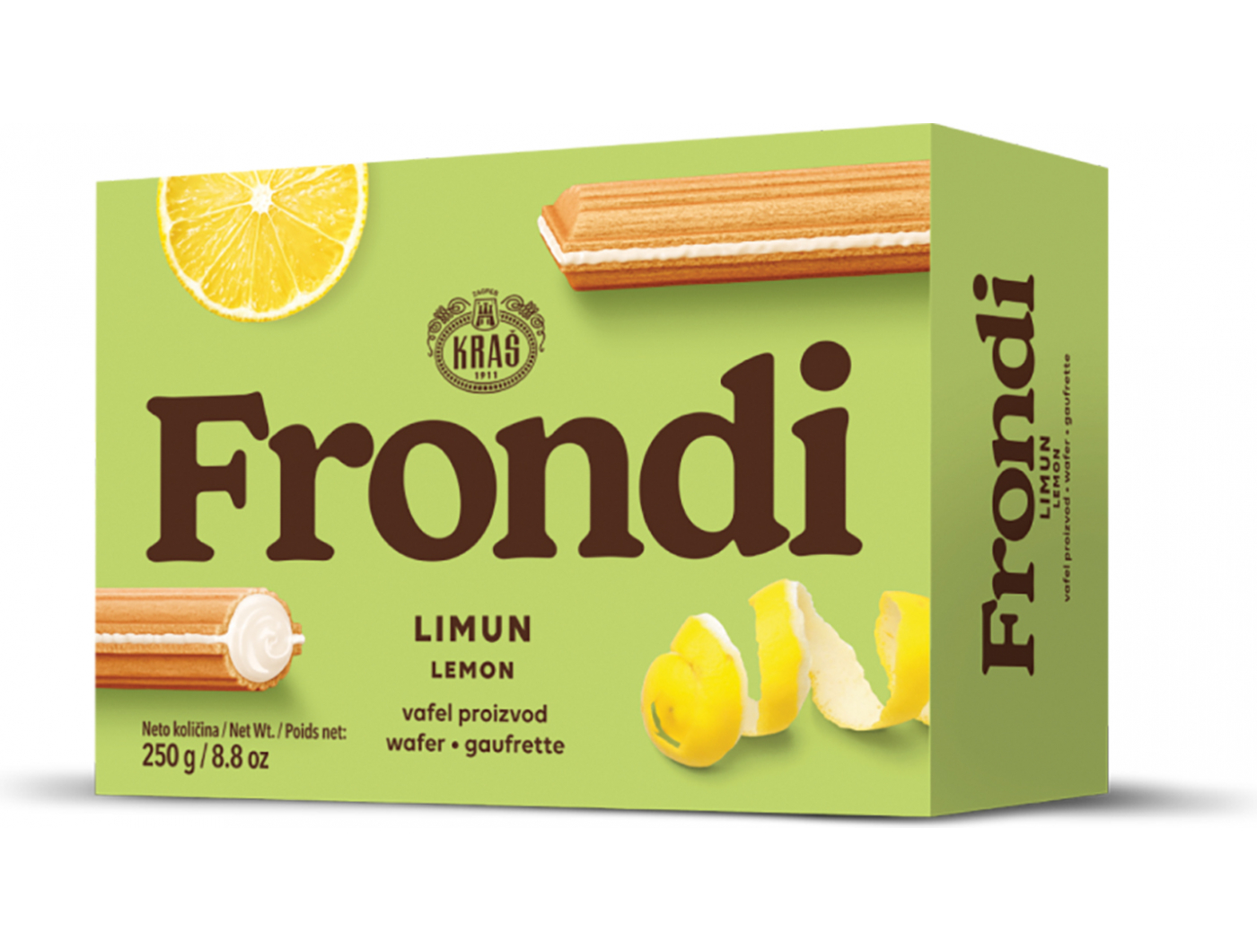 Kraš Frondi vafel limun 250 g
