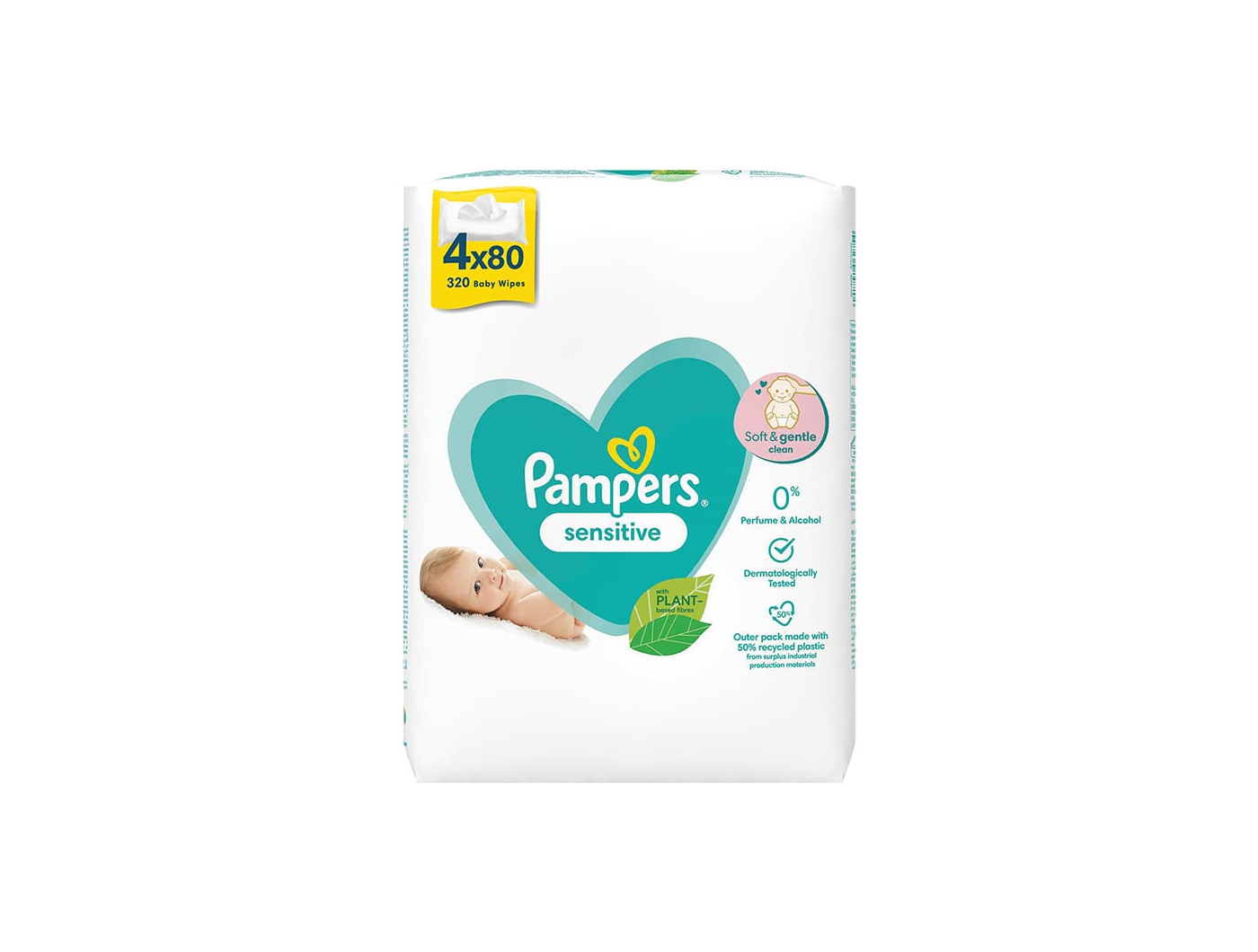 Pampers Sensitive vlažne maramice 4x80 kom