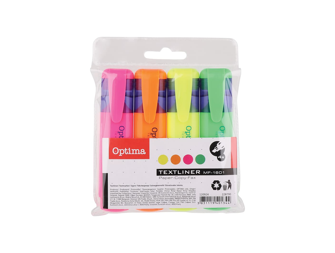 Optima marker set 4/1