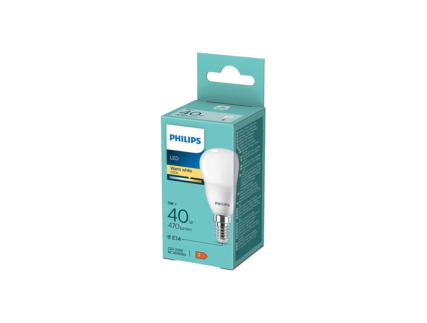 Philips LED Warm white žarulja 4,9W E14 40W