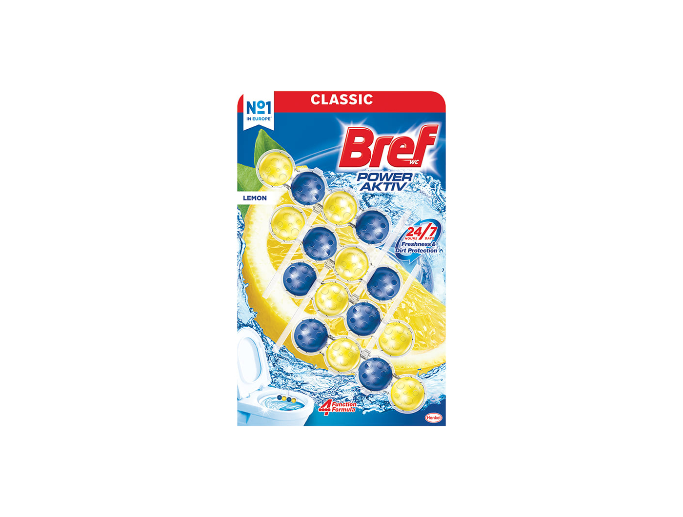 Bref Osvježivač WC školjke Lemon 4x50 g
