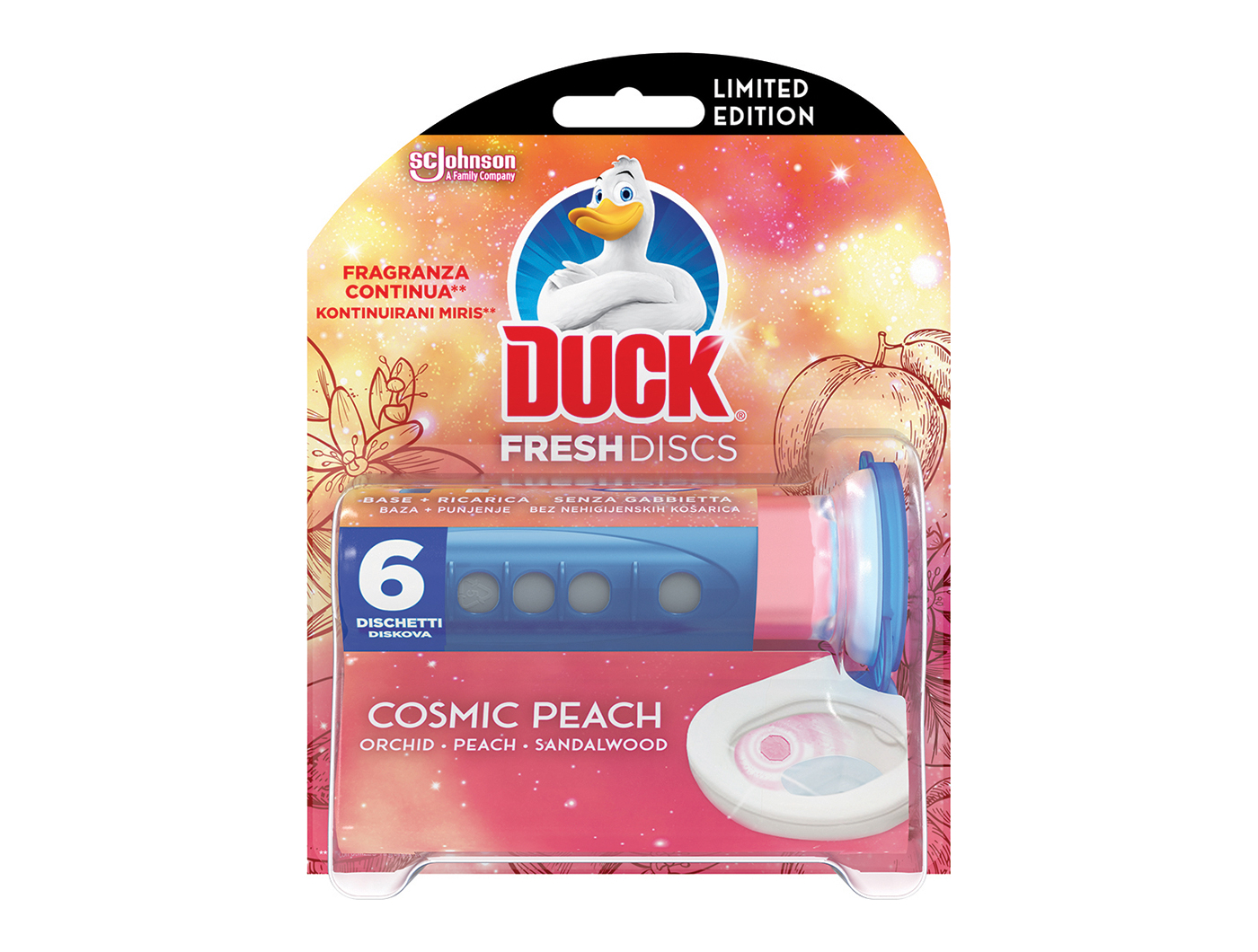 Duck Toilet freshener Fresh Discs Fruit 36 mL - Tommy - Dućan na