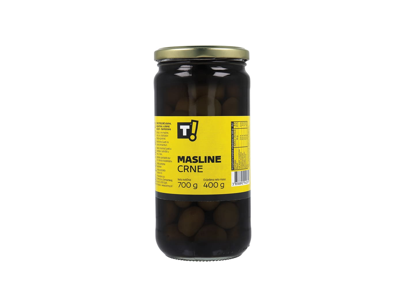 T! masline crne 700 g