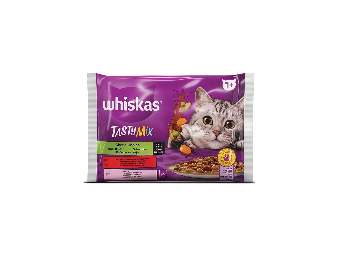 Whiskas Tasty Mix Chef’s Choice hrana za mačke 4x85 g