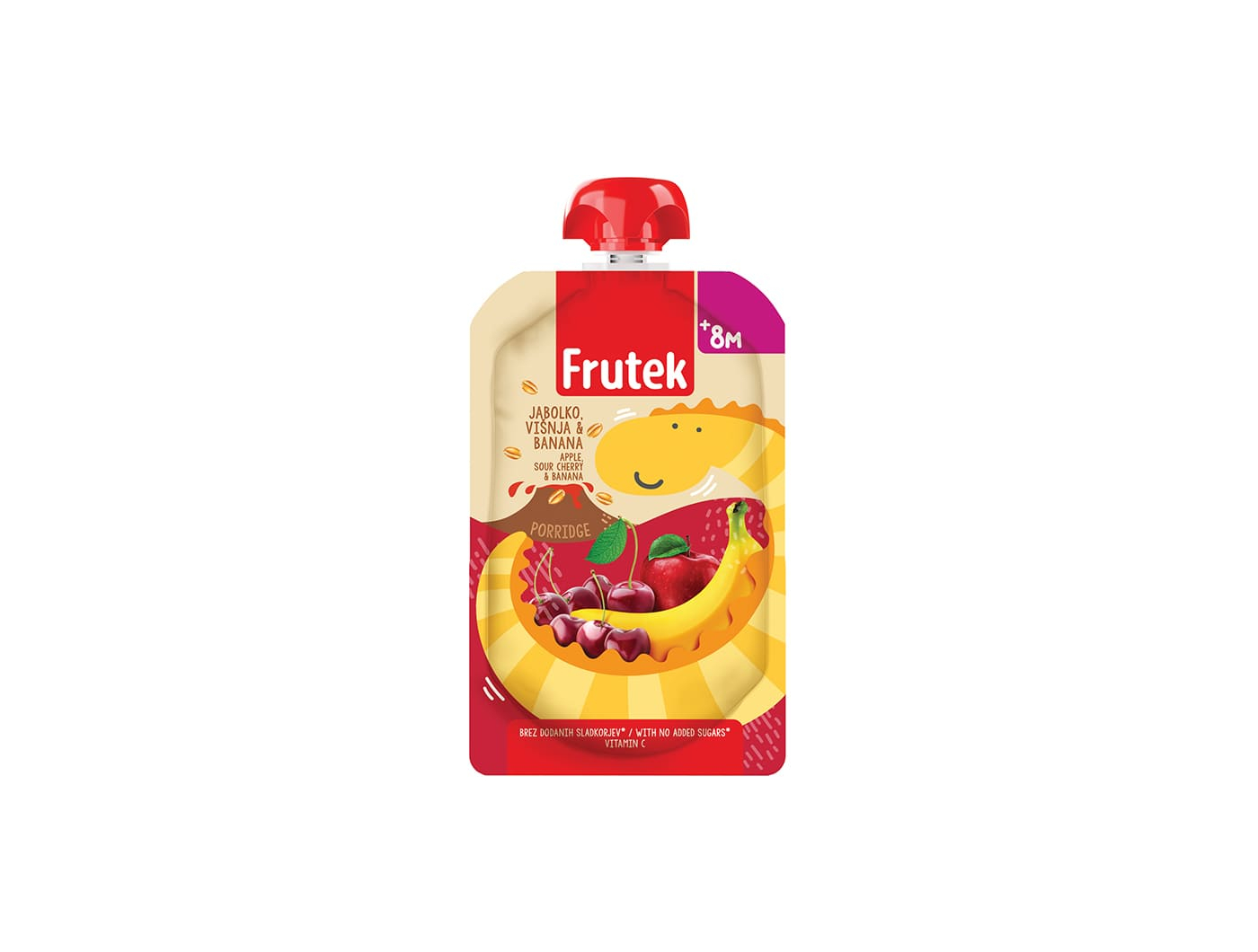 Frutek Voćna kašica jabuka, višnja, banana 8+ mj 100 g