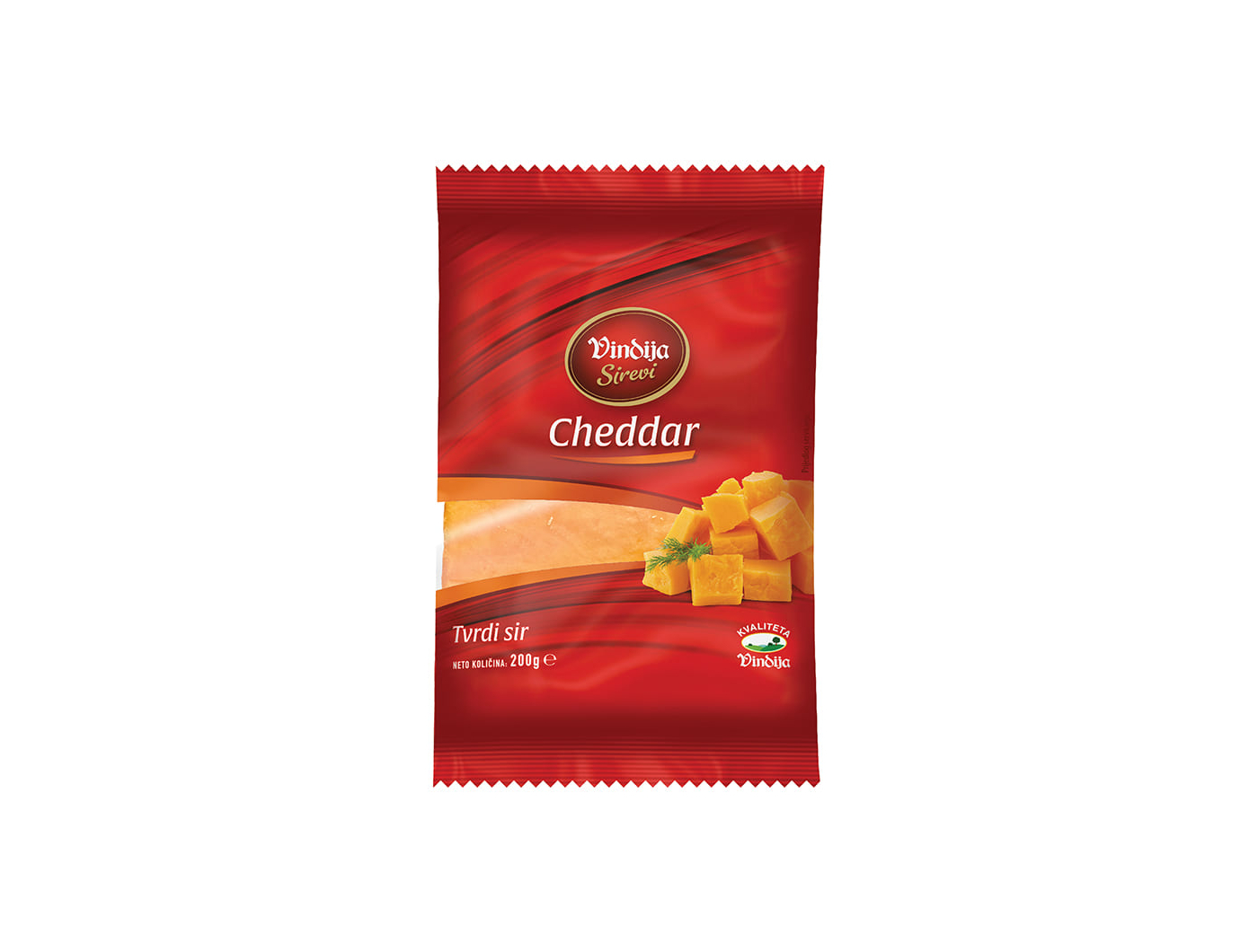 Vindija Sirevi Cheddar tvrdi sir 200 g