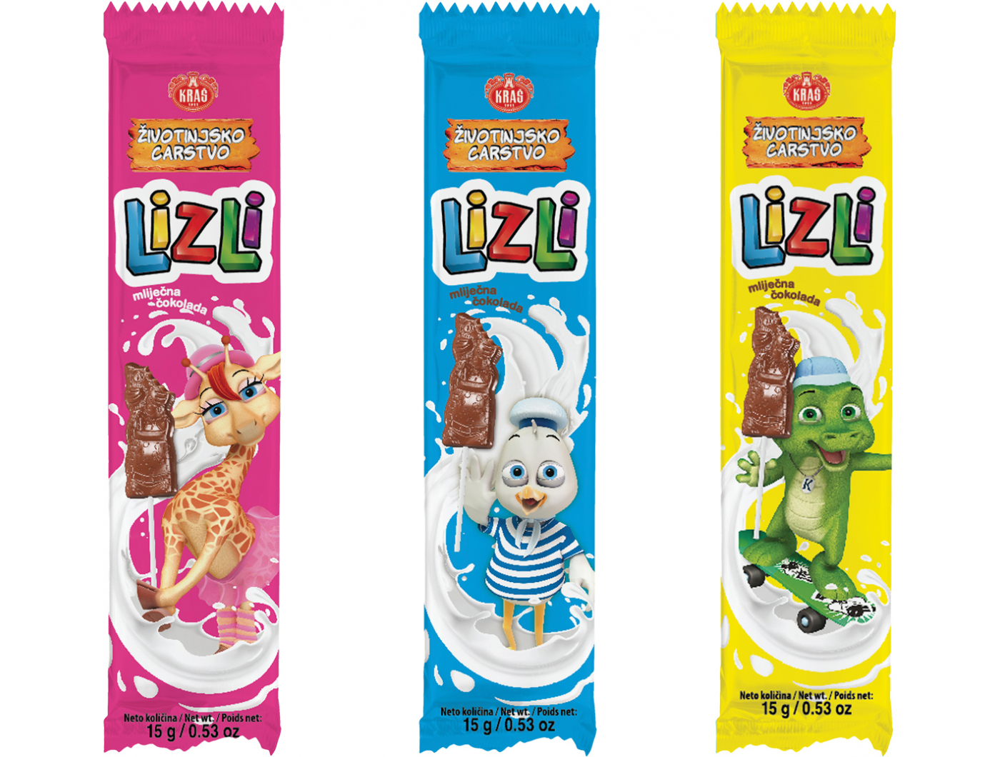 Kraš Lizli čokoladna lizalica 15 g
