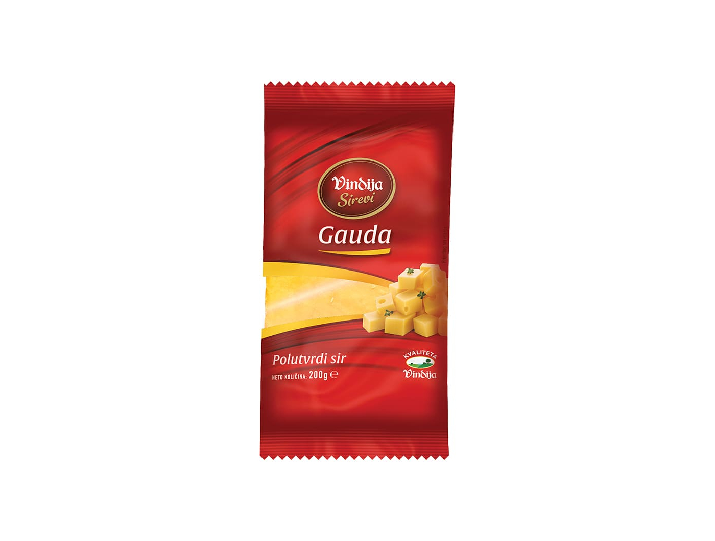 Vindija Sirevi Gauda polutvrdi sir 200 g