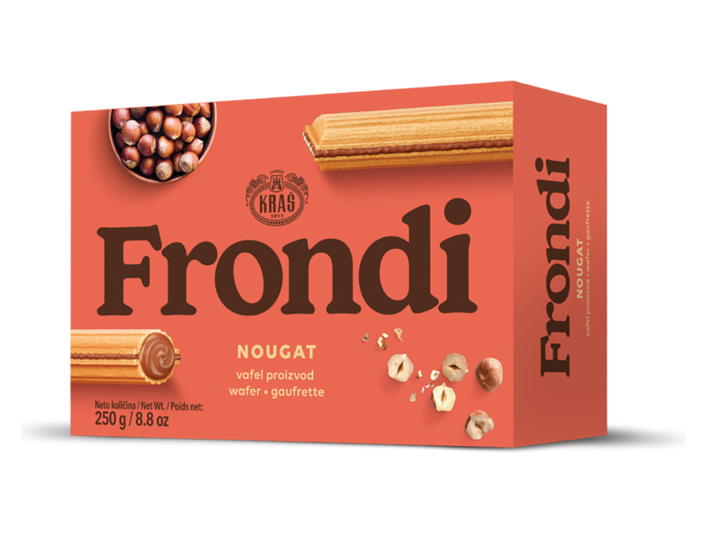 Kraš Frondi vafel nougat 250 g