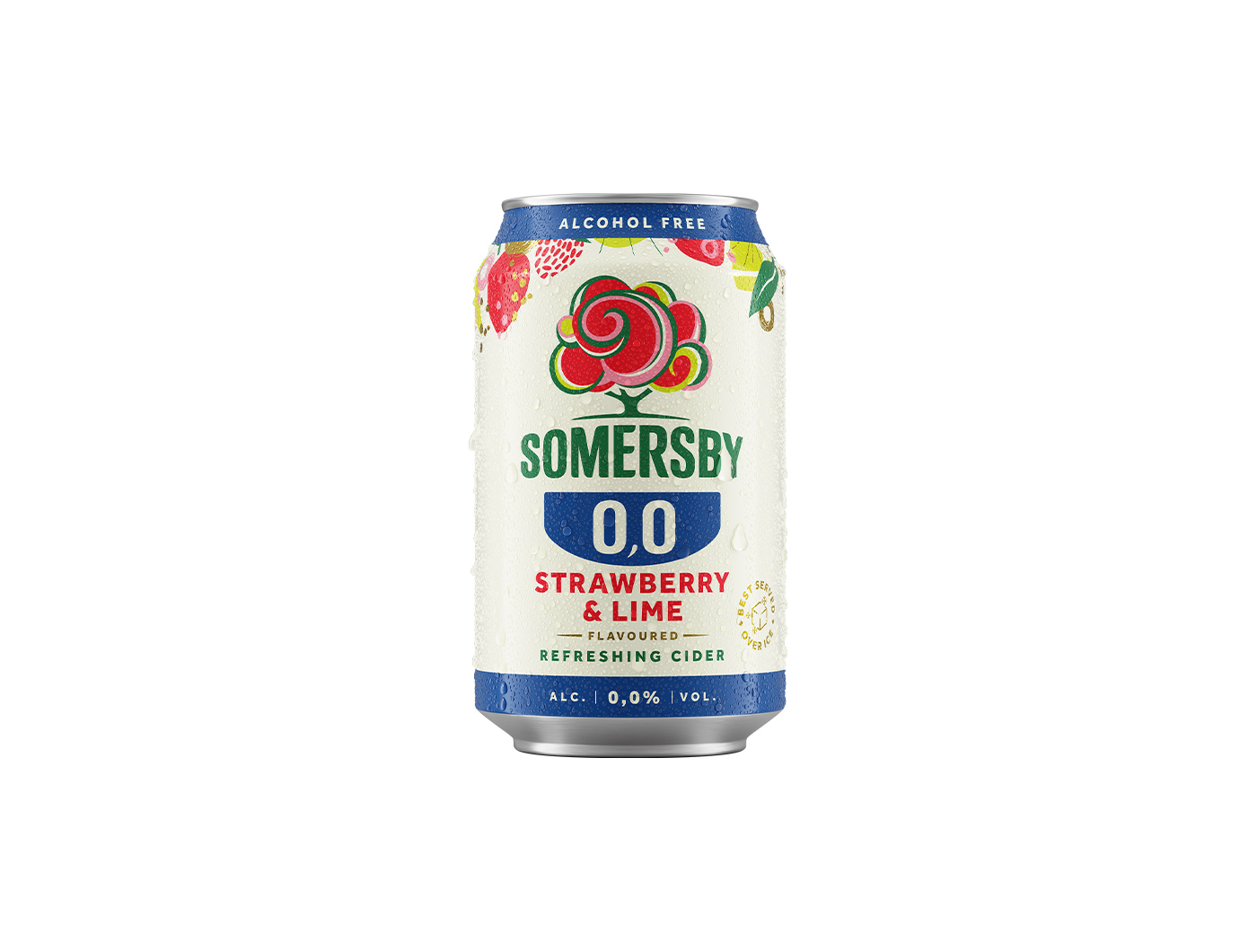 Somersby Cider jagoda i limeta 0,0% 0,33 L