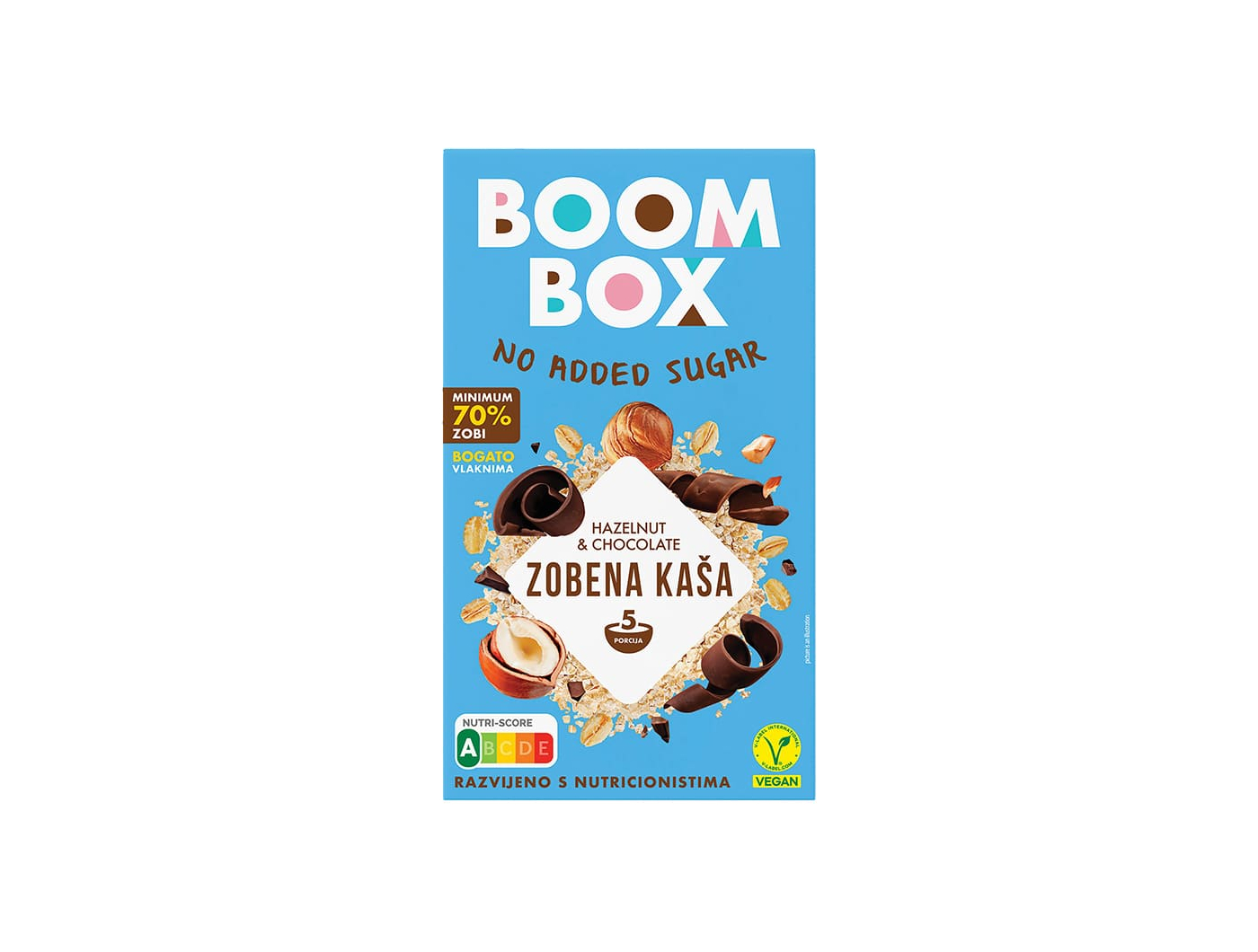 Boom Box zobena kaša s lješnjacima i čokoladom 300 g