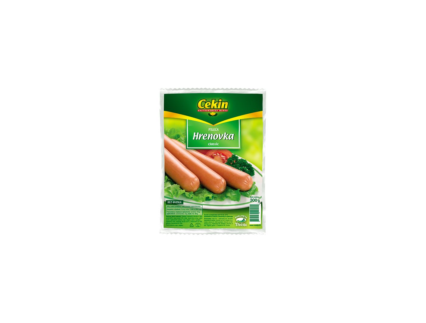 Vindija Cekin pileće hrenovke 300 g
