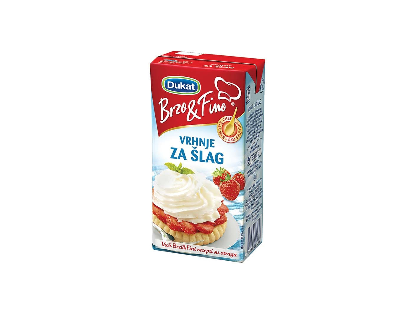 Dukat Brzo & Fino vrhnje za šlag 200 g