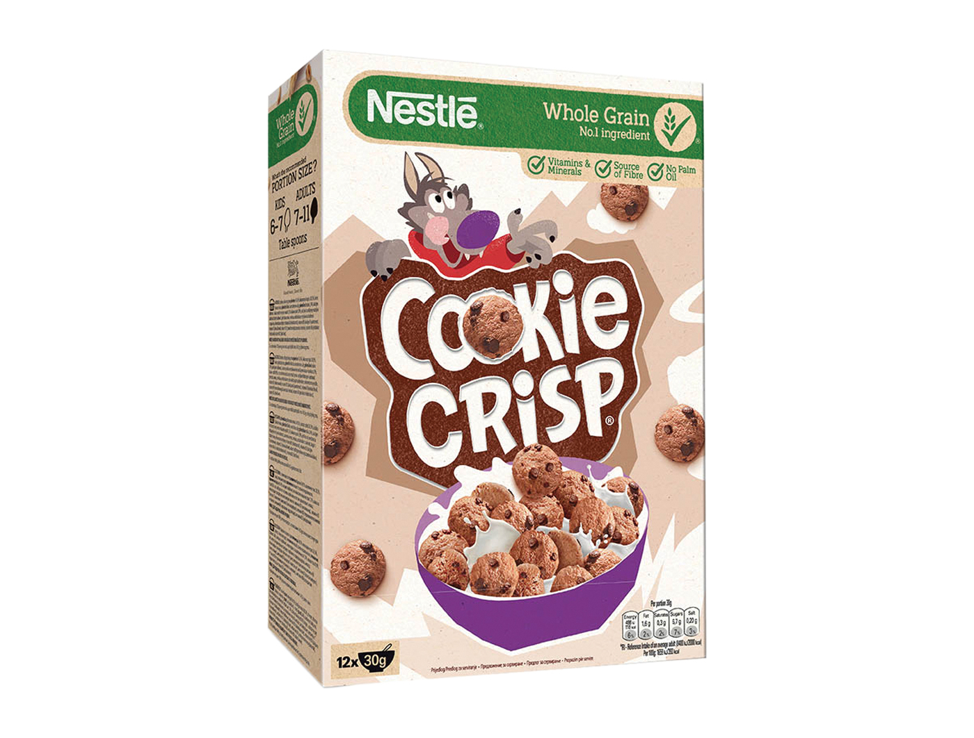 Nestlé Cookie Crisp Žitne pahuljice, 375 g