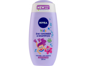 Nivea Kids 2u1 Šampon i gel za tuširanje za djevojčice 250 ml