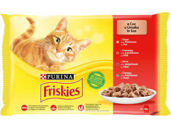 Friskies Hrana za mačke mesni meni 4x85 g