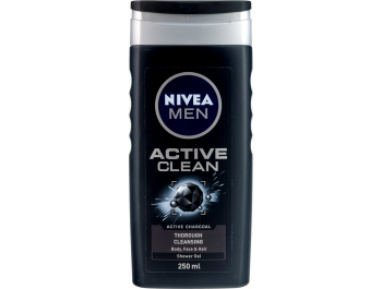 Nivea gel za tuširanje active clean za muškarce 250 ml